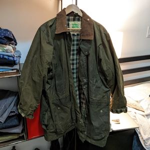 90s vintage English Manor waxed jacket